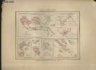 Carte des colonies françaises.. LA BRUGERE F. de / BARALLE Alphonse