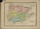 Carte de l'Espagne Ancienne. LA BRUGERE F. de / BARALLE Alphonse