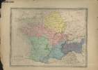 Carte de la Gaule divisée en Provinces Romaines. LA BRUGERE F. de / BARALLE Alphonse