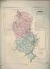 Carte du Département du Rhône et plan de Lyon.. LA BRUGERE F.