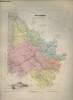 Carte du Département de la Gironde et plan de Bordeaux.. LA BRUGERE F.