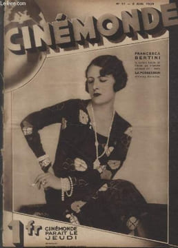 CINEMONDE - 1e ANNEE - N° 33 - 06 juin 1929. Monte Cristo - Paris Girls - etc.. COLLECTIF