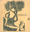 PAROLES... SUPPLEMENT AU N°8-9 DE L'EDUCATEUR. COLLECTIF