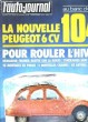 L'AUTO-JOURNAL N°20. LA NOUVELLE PEUGOET 6 CV 104. POUR ROULER L'HIVER: DEMARRERn FREINER, RESTER SUR LA ROUTE.... COLLECTIF