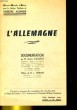 L'ALLEMAGNE. DOCUMENTATION.. M. ANDRE JACQUES