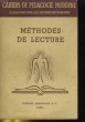 CAHIERS DE PEDAGOGIE MODERNE. METHODES DE LECTURE. CLASSES MATERNELLES SECTION PREPARATOIIRES. COLLECTIF