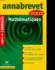 ANNABREVET 2003 CORRIGES MATHEMATIQUES. BERNARD DEMEILLERS