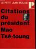 CITATIONS DU PREDIDENT MAO TSE-TOUNG. COLLECTIF