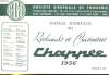 NOTICE D'EMPLOI DES RECHAUDS ET CUISINIERES CHAPPEE 1956. NOTICE B 122. COLLECTIF