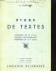 ETUDE DE TEXTES. ADMISSION EN 6e, C.E.P., BOURSES D'ENSEIGNEMENT TECHNIQUE (2e ET 3e SERIES). A. THERENTY