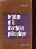 TECHNIQUE DE LA DISSERTATION PHILOSOPHIQUE. JEAN LAUBIER