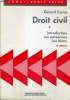 DROIT CIVIL - INTRODUCTION - LES PERSONNES - LES BIENS 4E EDITION. CORNU GERARD