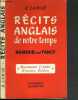 RECITS ANGLAIS DE NOTRE TEMPS- HUMOUR ANS FANCY - BACCALAUREAT 2&egrave;me PARTIE - GRANDES ECOLES - TEXTE EN ANGLAIS. LAMAR R.