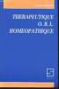 Thérapeutique O.R.L. Homéopathique. Dr Chavanon Paul