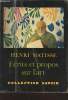 "Ecrits et propos sur l'art (Collection : ""Savoir"")". Matisse Henri