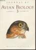 "Journal of Avian Biology Volume 34 n°3 September 2003. Sommaire : Death and danger at migratory stopovers : problems with ""predation risk"" by ...
