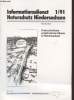 Informationsdienst Naturschutz Niedersachsen 1/91 : Unzerschnittene verkehrsarme Räume in Niedersachsen. Sommaire : Naurraum Harz - Grundlagen für ein ...