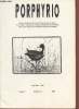 Porphyrio Volume 7 n°1/2 - 1995. Sommaire : Identification et statut du Faucon de Barbarie au Maroc - Nidification de la Spatule blanche dans le nord ...