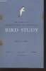 Bird Study Vol 12 n°1 March 1965 : The journal of the British Trust for Ornithology. Sommaire : The resting period of migrant Robins on autumn passage ...