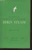 Bird Study Vol 14 n°3 September 1967 : The journal of the British Trust for Ornithology. Sommaire : The Starling as a passage migrant in Holland - ...