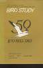 Bird Study Vol 30 n°3 November 1983 : The journal of the British Trust for Ornithology. 50 BTO 1933-1983. Sommaire : Weight gains and resumption of ...