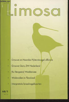 Limosa Jaargang 68 - 1995 Aflevering 1. Sommaire : De Grauwe Gans Anser anser als standvogel in ZW-Nederland - Niet alle kleine goudplevieren zijn ...