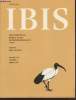 IBIS Volume 139 Number 2 April 1997. The International Journal of The Britsh Ornithologists Union. Sommaire : Flight behaviour of seabirds in relation ...