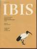 IBIS Volume 140 Number 1 January 1998. The International Journal of The Britsh Ornithologists Union. Sommaire : The effect of body condition on the ...