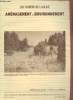 Les Cahiers de l'A.M.B.E Vol.1 n°3 : Aménagement et Environnement. Sommaire : Impact des tranchées forestières liées aux lignes H.T et THT (63 kv, 150 ...