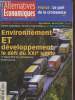 Alternatives Economiques n°205 juillet-août 2002 : Environnement et développement le défi du xxie siècle : 2e sommet de la terre, johannesburg. ...