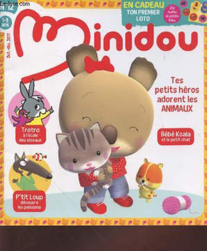 Minidou n°12 Octobre-décembre 2017 : Tes petits héros adorents les animaux. Sommaire : Bébé Koala : le petit chat - Jolis papillons - Eliott là haut ...