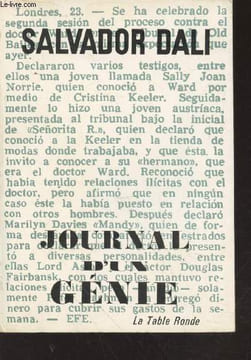 Journal d'un Génie. Dali Salvador, Déon Michel