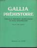 Gallia Pr&eacute;histoire Tome 26 - 1983 - Fascicule 1 : Fouilles et monuments arch&eacute;ologiques en France M&eacute;tropolitaine. Sommaire : Les galets grav&eacute;s et ...