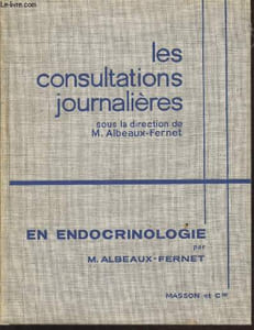 "Les consultations journalières en endocrinologie (Collection :""Les consultations journalières"")"