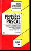"Pensées - Pascal : Pascal et la condition humaine - Rhétorique et esthétique - Pascal contesté ? - Index des thèmes (Collection : ""Profil d'une ...