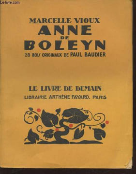 "Anne de Boleyn (Collection : ""Le Livre de Demain"" n°234)". Vioux Marcelle