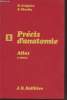 Précis d'Anatomie Tome 1 - Atlas : Anatomie des membres - Ostéologie du thorax et du bassin - Anatomie de la tête et du cou. Grégoire R., Oberlin S.