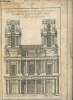 Elévation géometralle du Portail de l'Eglise Paroissialle de St Eustache à Paris : Une planche extraite d'un Atlas d'Architecture du XVIIIe siècle. ...