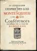 IIe centenaire de l'Esprit des Lois de Montesquieu (1748-1948) : Conférences organisées par la ville de Bordeaux. Collectif