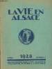 La vie en Alsace n°4 Avril 1928. Sommaire : Martin Hubrecht par Robert Heitz - Les poteries de Soufflenheim et de Betschdorf et l'une des plus ...