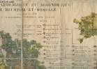 Carte géologique et agronomique de Meurthe-et-Moselle dressée en 1878 - Echelle 1/160000. Braconnier M.A