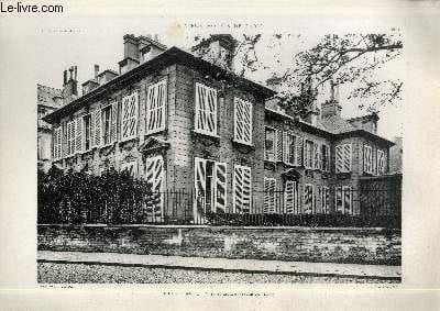 "Hôtel de Massa : Vue prise de l'avenue des Champs-Elysées - Planche n°1 en noir et blanc extraite de l'ouvrage ""Les Vieux Hôtels de Paris : Le ...