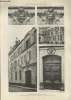 "Hôtel de la Fayette rue d'Anjou n°8 : Mascarons des fenêtres sur la Cour, façade de l'hôtel, cour, détail de la porte - Planche n°26 en noir et blanc ...