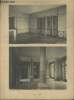 "Salon - Vestibule. Planche n°10-11 en noir et blanc extraite de l'ouvrage ""Le Château La Malmaison : Décorations intérieures, moblier, bronzes, ...