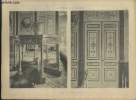 "Table octogone et porte du Grand Salon- Planche n° en noir et blanc extraite de l'ouvrage ""Le Château La Malmaison : Décorations intérieures, ...