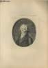 "Portrait de Maximilien Robespierre - Ecole Française XVIII siècle - Planche extraite de l'ouvrage ""Musée du Cabinet des Estampes : Portraits""". ...
