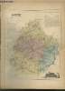 Carte du département de la Sarthe. De La Brugère F.