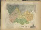 Carte du département des Côtes du Nord. De La Brugère F.