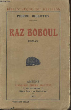 Raz Boboul (Colleciton : "Bibliothque du Hrisson"). Billotey Pierre