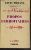 Propos ferroviaires. Armand Louis